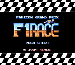 Famicom Grand Prix - F1 Race Title Screen